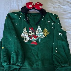 Disney Green Minnie Mouse Sweater